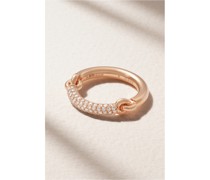 Equinox Ring aus 18 Karat Rosé mit Diamanten