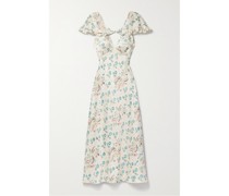 Eldora Maxikleid aus Seidensatin