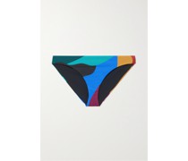 Zoa Bedrucktes Bikini-höschen aus Recyceltem Stretch-material