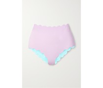 Santa Monica Wendbares Bikini-höschen aus Seersucker