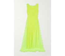 Umi Maxikleid aus Neonfarbenem Stretch-tüll