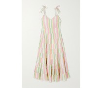 Sorrento Maxikleid aus Gestreifter Baumwoll-gaze