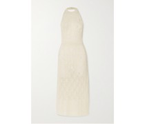 Qybli Rückenfreies Neckholder-maxikleid aus Bioleinen