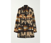 Fran Jacke aus Woll-jacquard