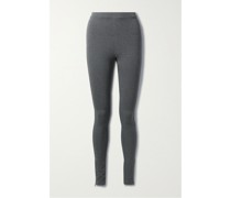 Leggings aus Meliertem Stretch-jersey