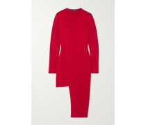 Asymmetrisches Minikleid aus Strick