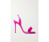 Chain Of Love 105 Slingback-sandalen aus Satin