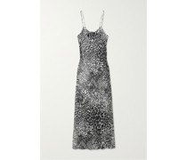 Midikleid aus Bedrucktem Seiden-jacquard