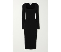 Midikleid aus Rippstrick