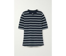 Saltholmen Gestreiftes T-shirt aus einer Merinowollmischung