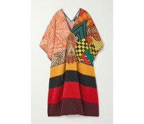 Poncho aus Einer Bedruckten Wollmischung