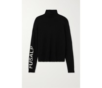 Rollkragenpullover aus einer Woll-kaschmirmischung