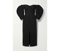 + Net Sustain Leonara Schulterfreies Midikleid aus einer Mischung aus Tencel™ Lyocell und Leinen