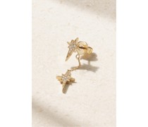 North Star Wishback Einzelner Ohrring aus 14 Karat