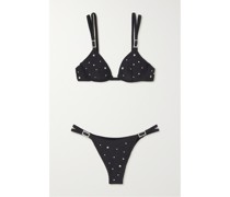 Bikini mit Bügel Und Kristallen