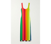 Midikleid aus Gestreiftem Stretch-strick