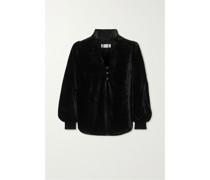 Jacquetta Bluse aus Samt