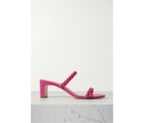 Mules aus Geflochtenem Leder