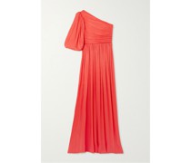 Giada Asymmetrische Robe aus Gerafftem Lurex®