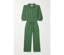 Farrah Verkürzter Jumpsuit aus Baumwoll-seersucker