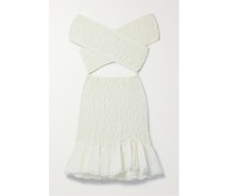 Nella Schulterfreies Minikleid aus Baumwolle