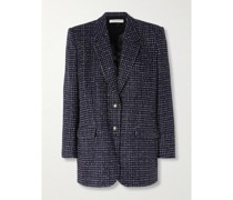 Oversized-blazer aus Metallic-tweed
