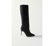 Cece 105 Kniehohe Stiefel aus Veloursleder
