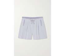 Valley Shorts aus Baumwoll-twill und Geripptem Jersey
