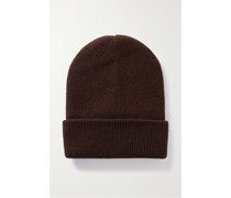 Parker Beanie aus Kaschmir In Rippstrick
