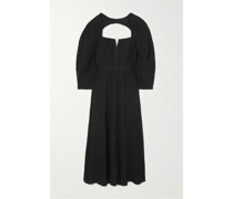 + Net Sustain Violeta Midikleid aus Strukturierter Stretch-biobaumwolle