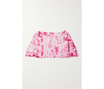 + Lindsey Harrod Verkürztes T-shirt aus Baumwoll-jersey