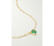 Kette aus 18 Karat Gold mit Smaragd