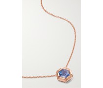 Kette aus 18 Karat Rosé mit Tansanit