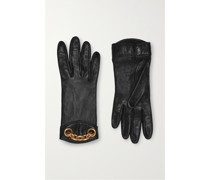 Handschuhe aus Leder mit Kette