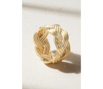 Geflochtener Ring aus 18 Karat
