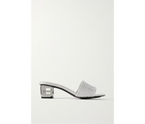 G Cube Mules aus Satin mit Verzierungen