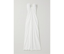 Arced Palm Trägerloses Maxikleid aus Jersey