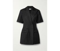 Forbes Doppelreihiges Minikleid aus Woll-twill