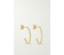 Small Elongated Edith Creolen aus 18 Karat
