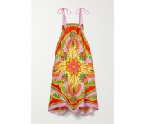 + Net Sustain Minikleid aus Bedrucktem Satin
