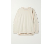 Cocoon Oversized-sweatshirt aus Baumwoll-jersey