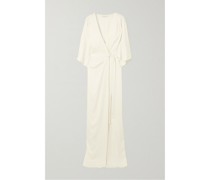 Wickelrobe aus Satin