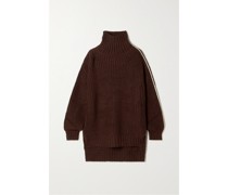 Debra Rollkragenpullover aus Gerippter Wolle