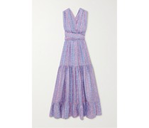 Charlee Maxikleid aus Bedruckter Habutai-seide