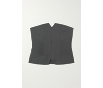 Bustier aus Ecovero™ mit Gerippten Partien