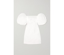 Rebekah Schulterfreies Minikleid aus Popeline aus einer Baumwollmischung