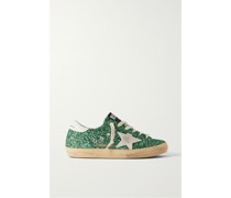 Superstar Sneakers aus Leder in Glitter-optik