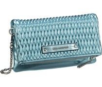 Abendtasche & Clutch K/Kushion Quilted Wallet On Chain Metallic Cender Blu