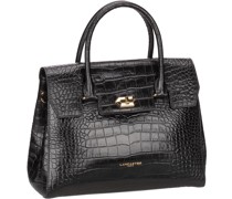 Handtasche Exotic Lézard & Croco Handbag Black