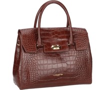 Handtasche Exotic Lézard & Croco Handbag Chestnut